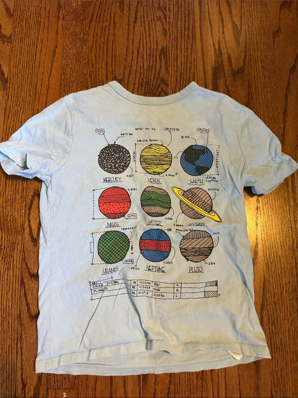 GAP Light Blue Solar System Graphic Tee